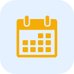 Icône calendrier pour la gestion du planning dans un logiciel BTP